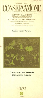 Edizioni per la conservazione (anno II-n.9/10 settembre/ottobre) Il giardino del monaco