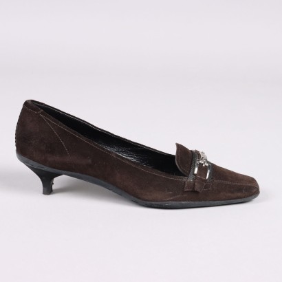 Prada Wildleder Loafer mit Absatz