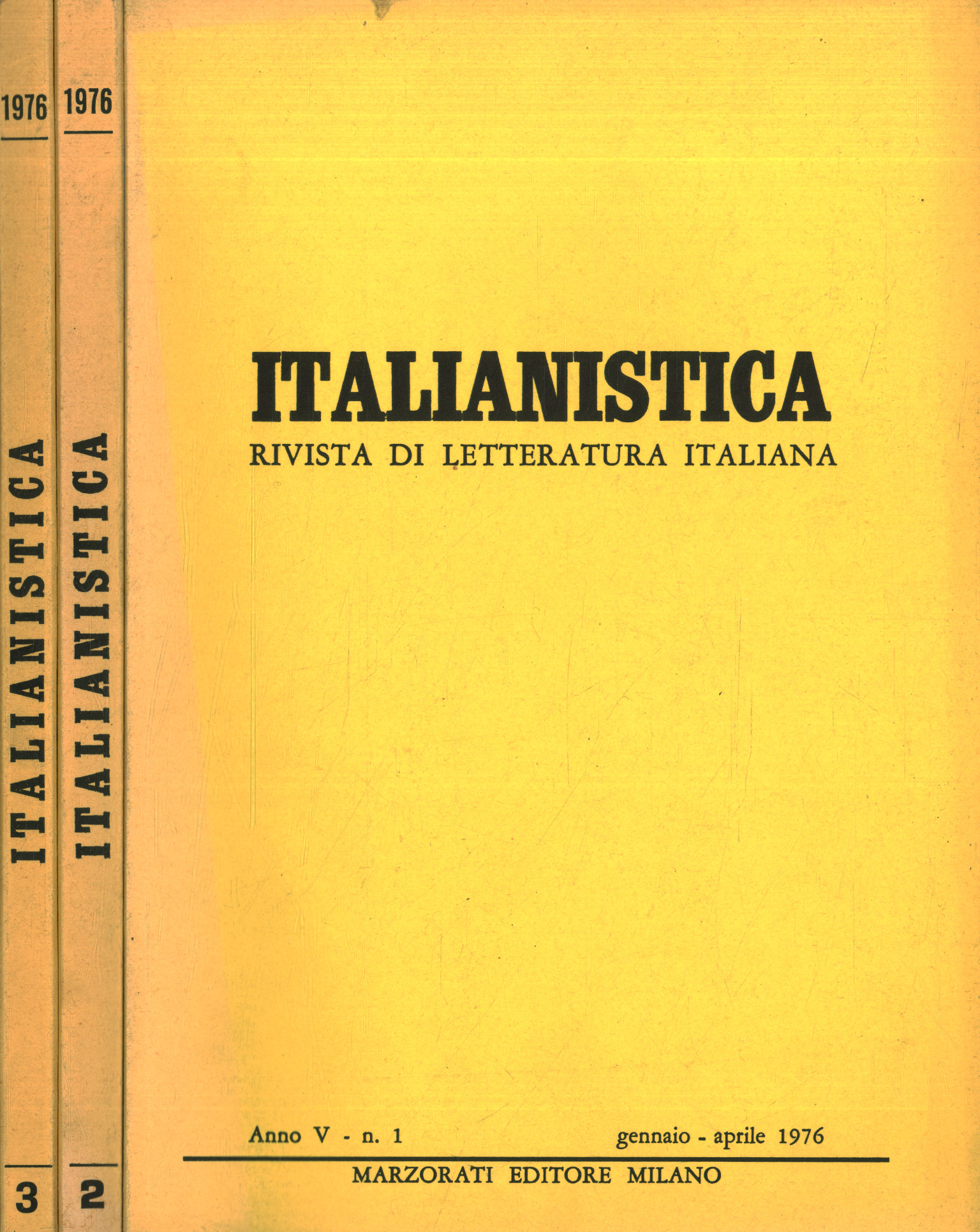 Italianistica : revue de littérature italienne