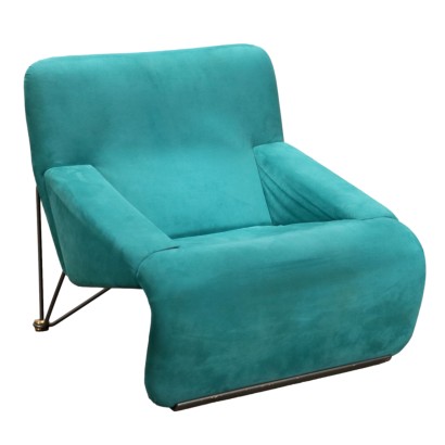 Fauteuil Vintage Feeling pour Skipper Années 80 Rembourrage Alcantara