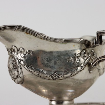 Pair of Rosenau Silver Gravy Boats