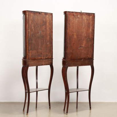 Pair of French showcases