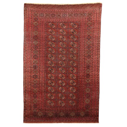 Ancient Bukhara Carpet Turkmenistan Wool Thin Knot Handmade