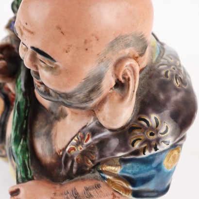 Figurine en porcelaine Hotei Kutani