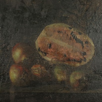 art, Italian art, ancient Italian painting, Still Life with Fruit and Hen