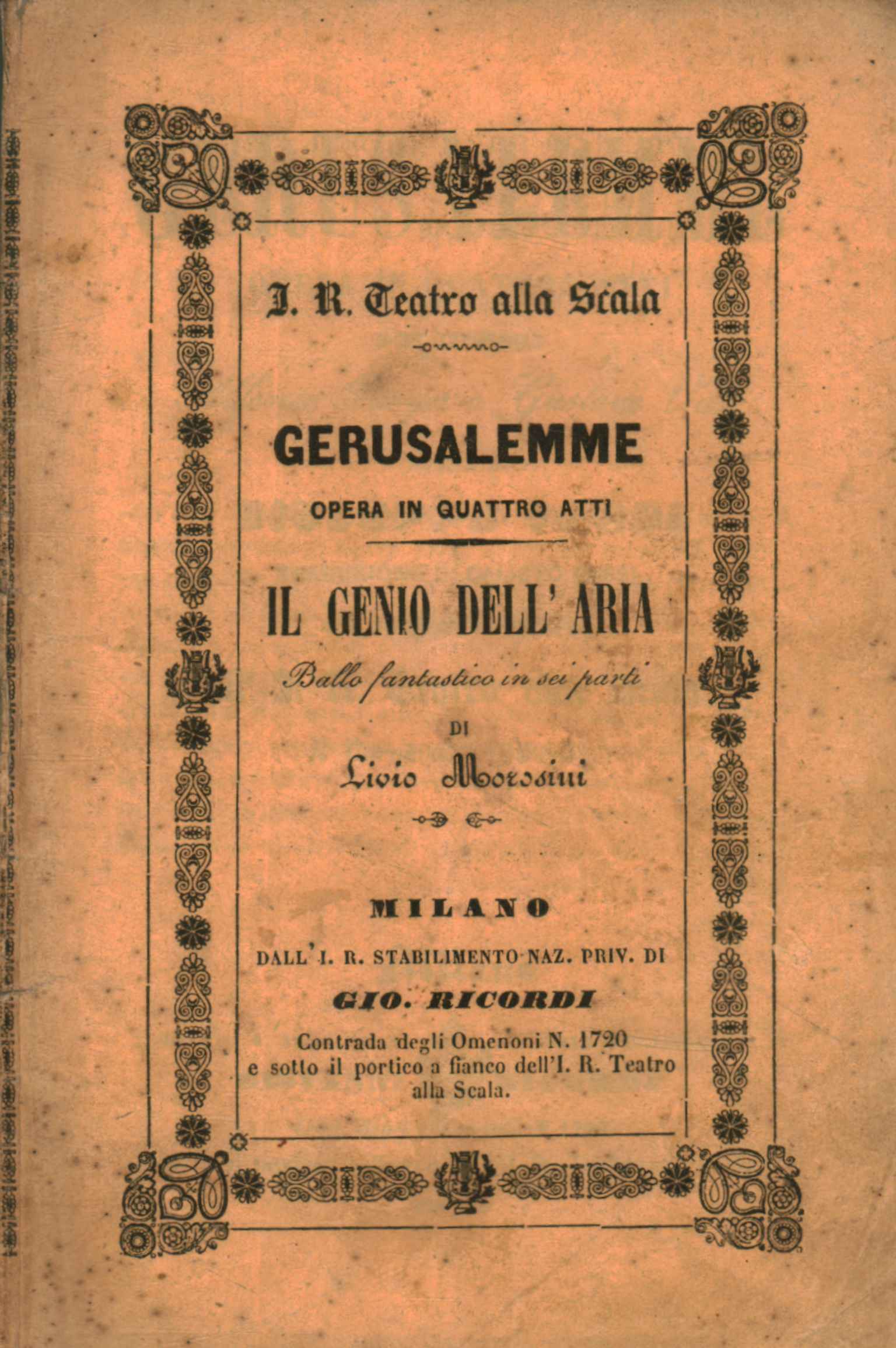 Gerusalemme Opera in quattro atti da r