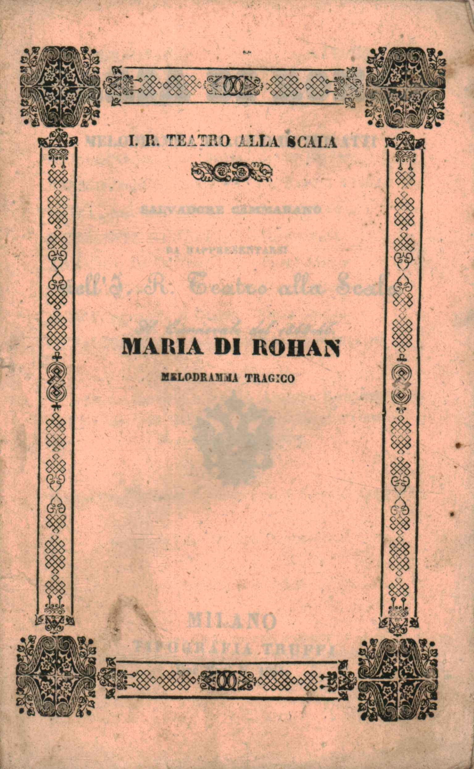 Maria di Rohan Melodramma tragico in t