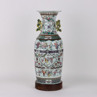 Porcelain baluster vase