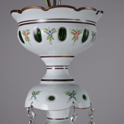 Lustre en verre de Bohême