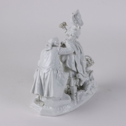 Sculptural Group in White Porcelain Ma