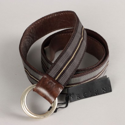 Orciani Leather and Canvas Belt