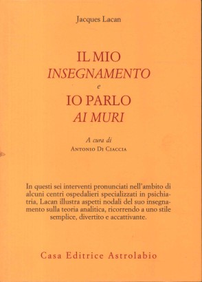 Il mio insegnamento e Io parlo ai muri