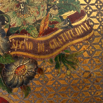 Scatola in Legno Laccato a Chinoiserie