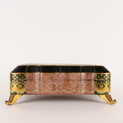 Scatola in Legno Laccato a Chinoiserie