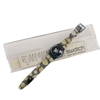 Swatch Vintage Montre Black Sheep GN150 1994 avec Boîte d'Origine