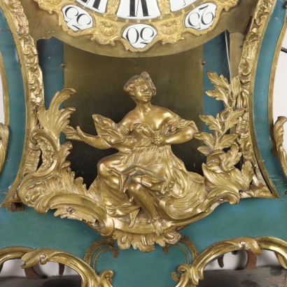 Clock with Wooden Shelf