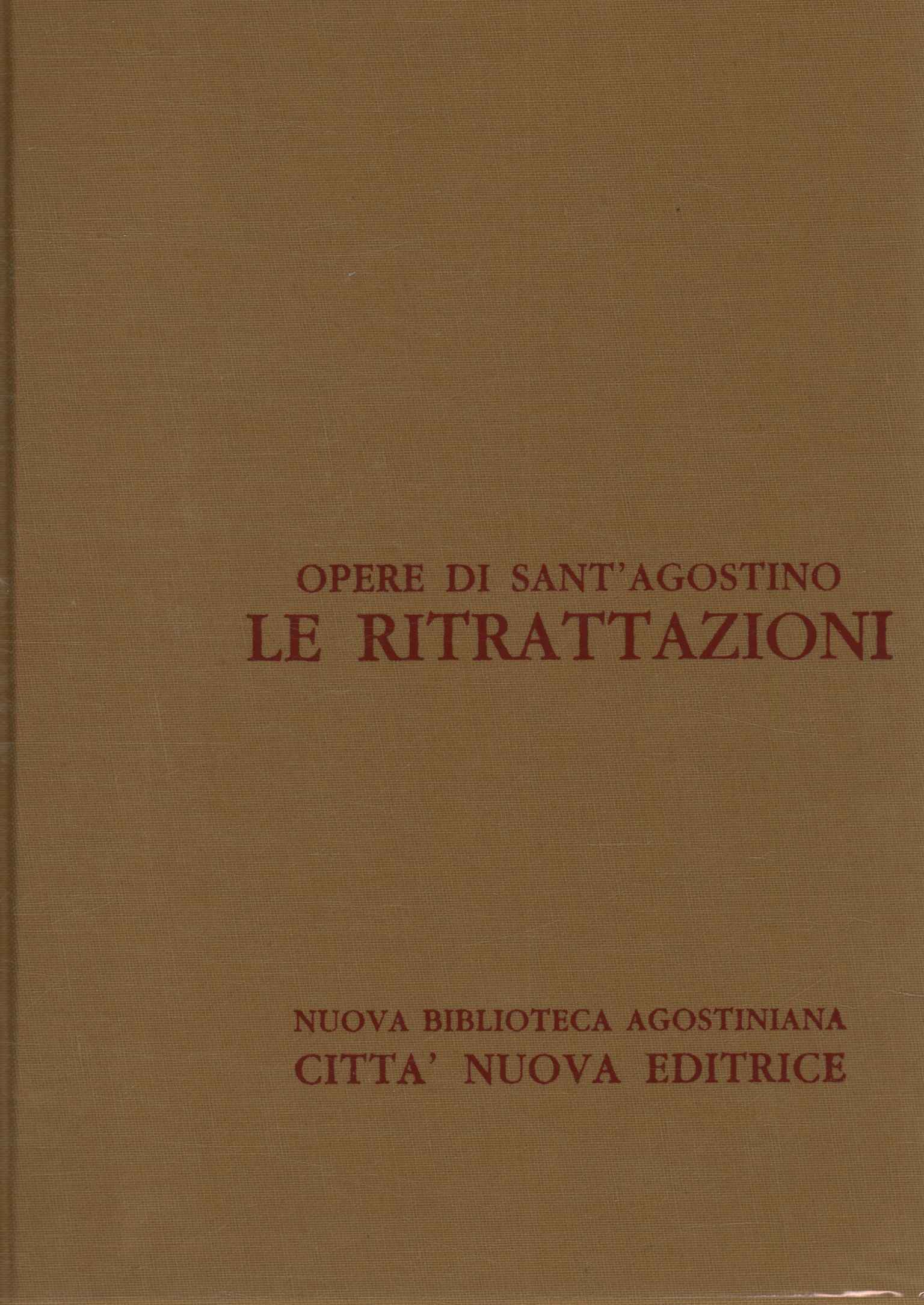 Opere di Sant'Agostino. Le ritr