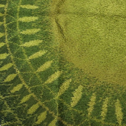 Grüner Vintage-Teppich – Italien