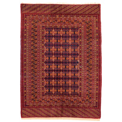 Tapis Bukhara Ancien Coton Laine Noeud Fin Pakistan 191 x 132 cm