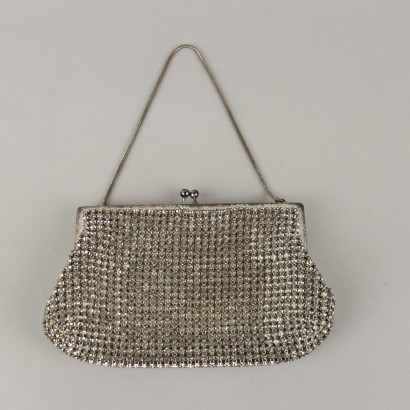 Vintage handbag with rhinestones