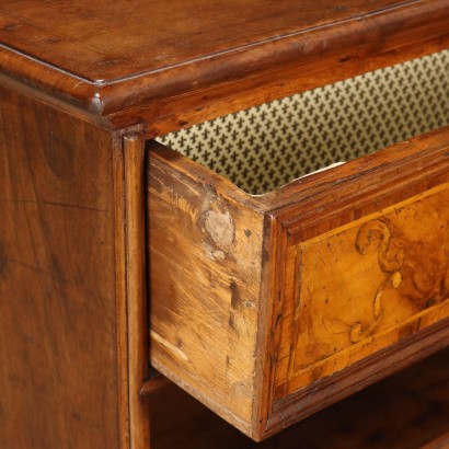 Bedside table with ancient woods