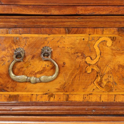 Bedside table with ancient woods