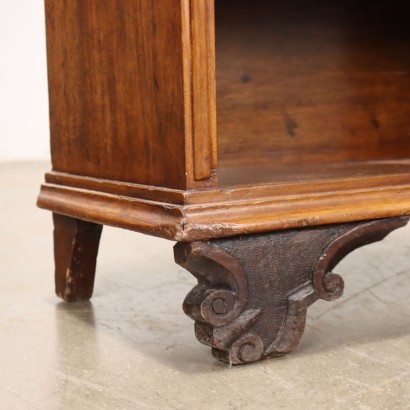 Bedside table with ancient woods