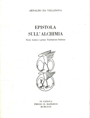 Epistola sull'alchimia