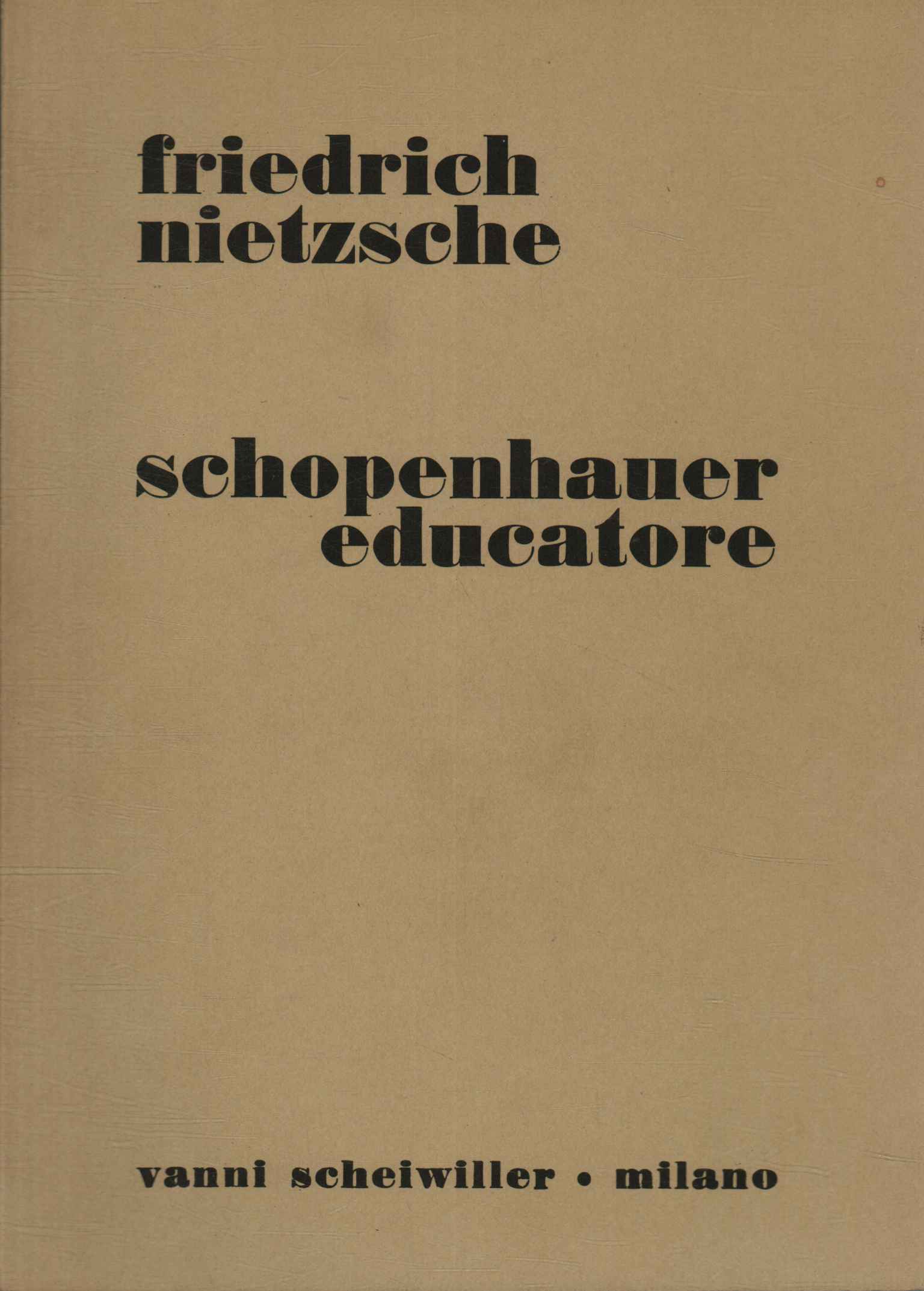 Schopenhauer educator