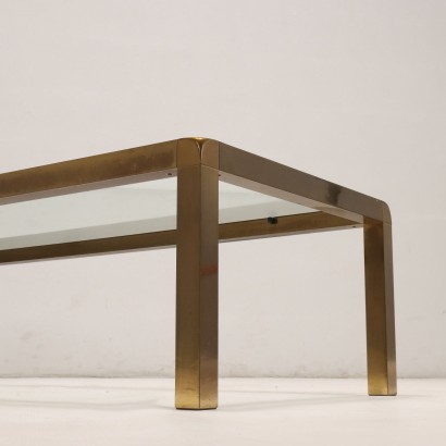 1960s brass coffee table