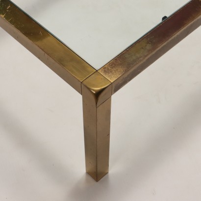 1960s brass coffee table