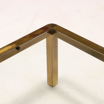 1960s brass coffee table