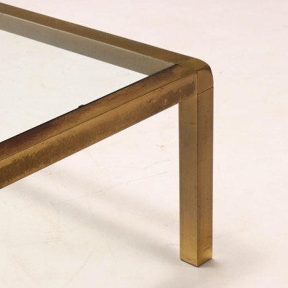 1960s brass coffee table