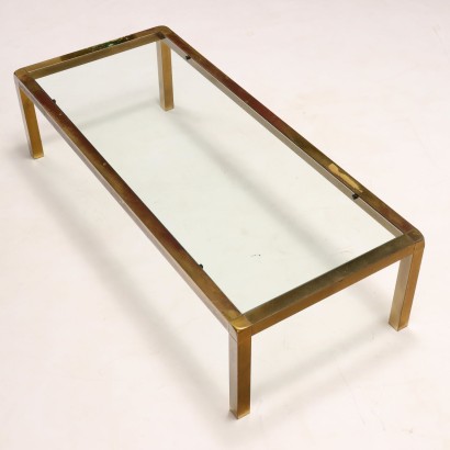 1960s brass coffee table