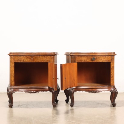 Pair of stylish bedside tables