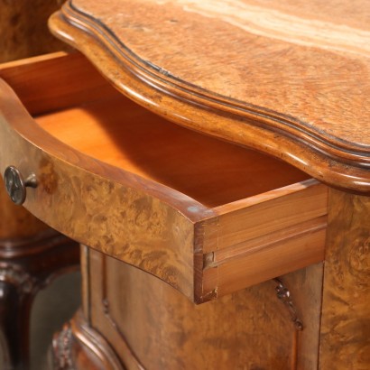 Pair of stylish bedside tables