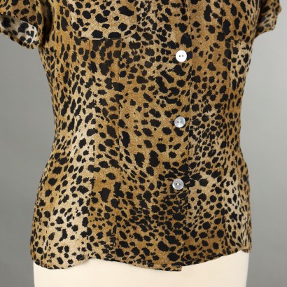 Blunauta Top in Seta Animalier