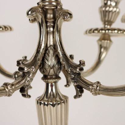 Coppia di Candelabri in Argento Manifatt