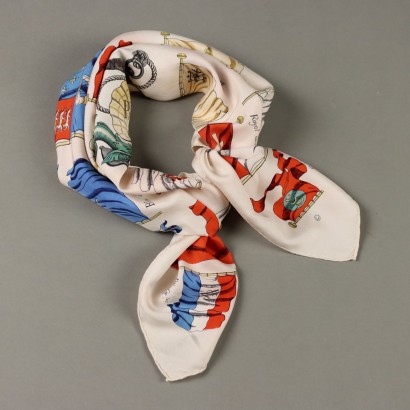 Hermes Scarf Pavois Vintage