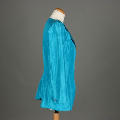 Ungaro Vintage Turquoise Silk Jacket