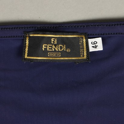 Fendi Mare Blue Dress