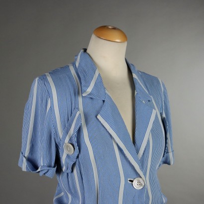 Juanita Sabbadini Striped shirt dress