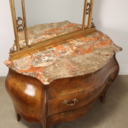 Dresser with Mirror in Baroque Style