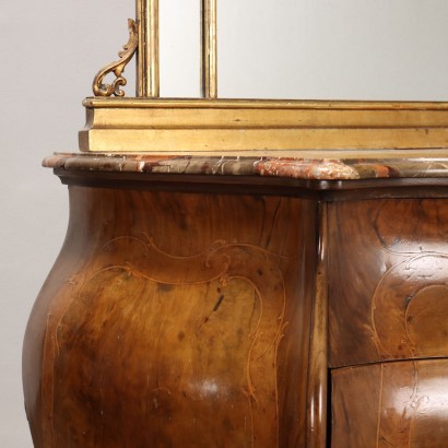 Commode avec miroir de style baroque