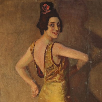 Pintura de Adolfo Magrini,Bailarina,Adolfo Magrini,Adolfo Magrini,Adolfo Magrini,Adolfo Magrini,Adolfo Magrini