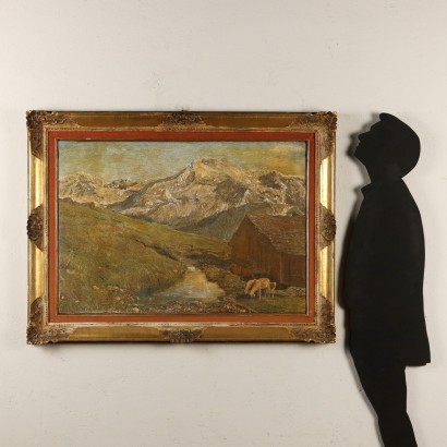 Peinture de Gino Federici,Paysage de montagne,Gino Federici,Gino Federici,Gino Federici,Gino Federici,Gino Federici,Gino Federici