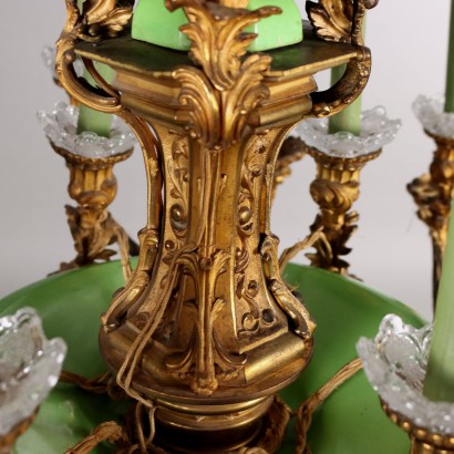 Lampadario Napoleone III in Bronzo Dorat