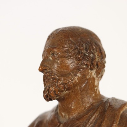 Figure of Philosopher Wooden Sculpture