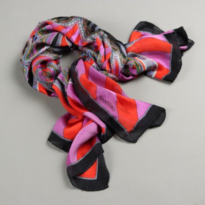 Mantero Maxi Scarf in Silk Voile