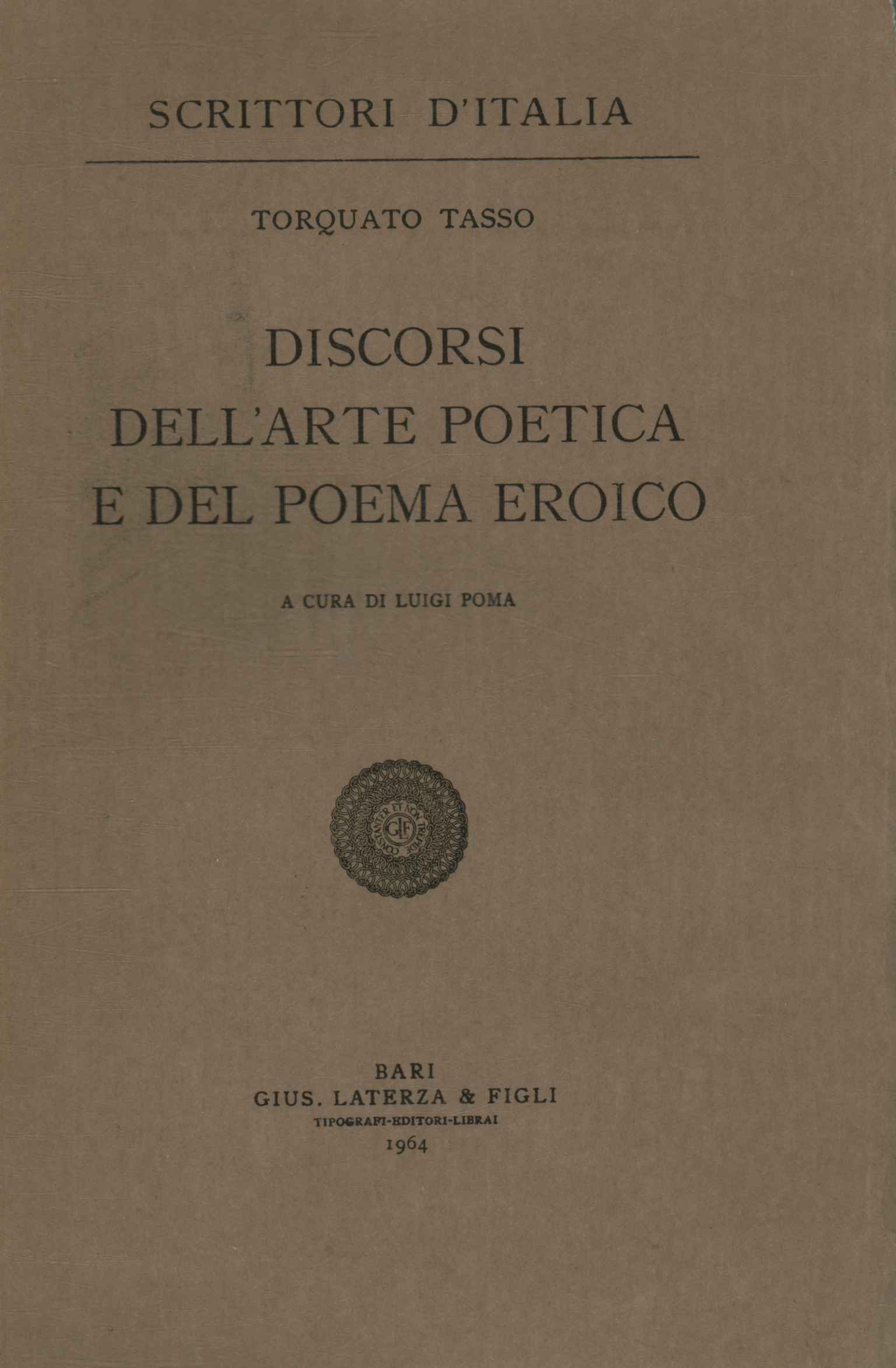 Discorsi dell'arte poetica e de